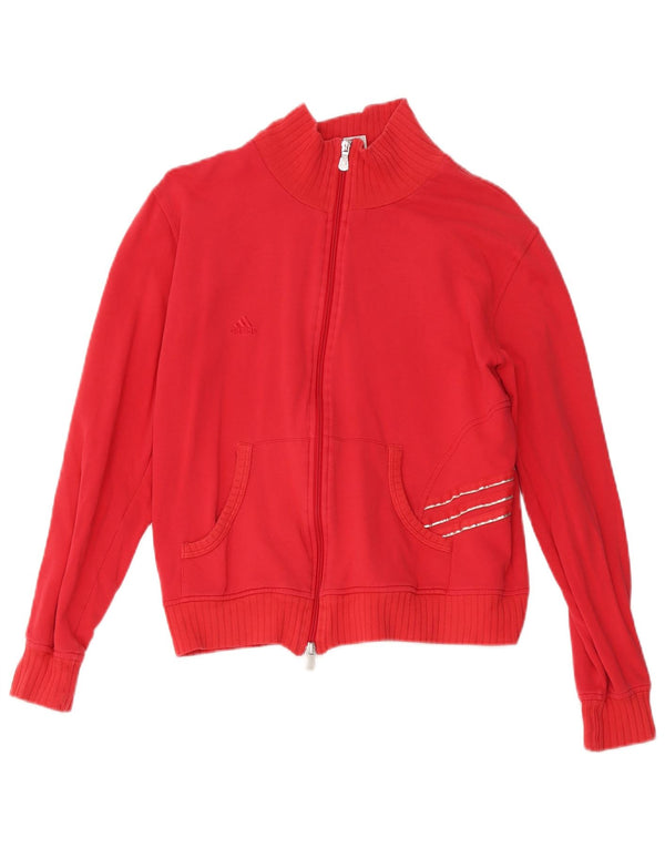 Adidas Veste de Survêtement Fille 13-14 Ans XL Rouge Coton