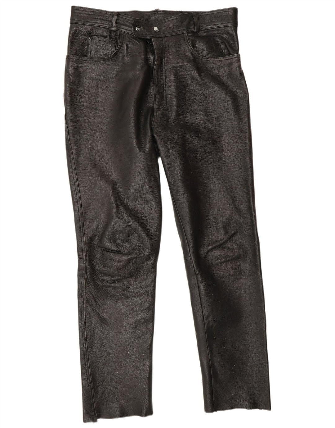 Heros By Held Pantalon en cuir pour homme W32 L30 Cuir noir