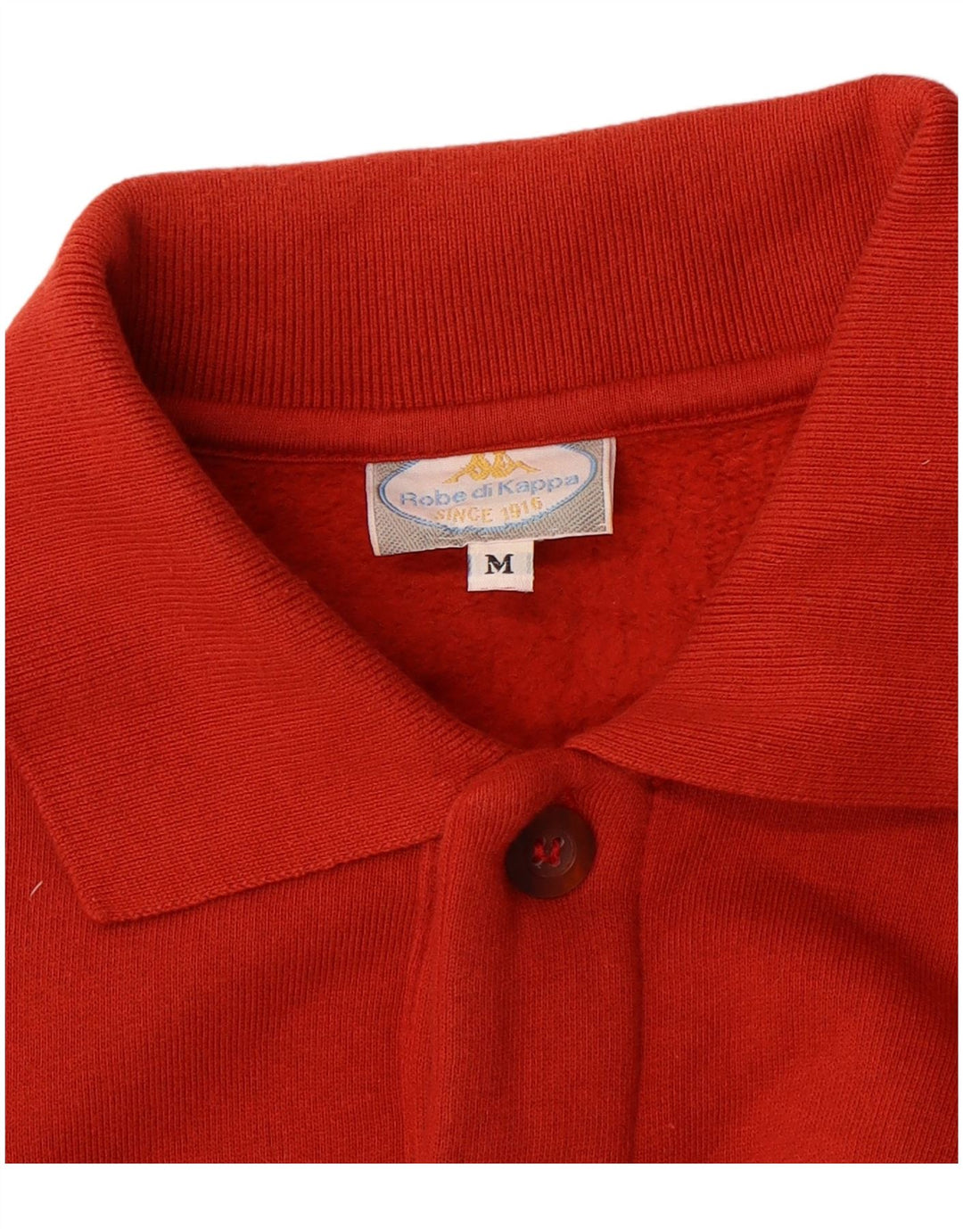 Kappa Sweat-Shirt à Col Polo Homme Rouge Moyen