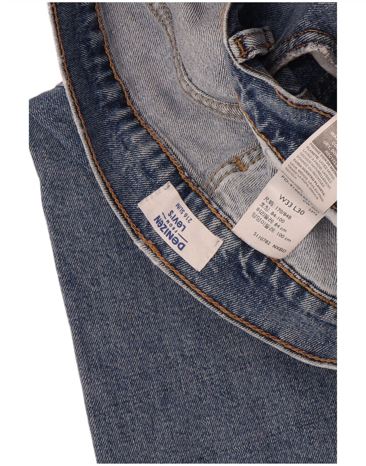 Levi's Jean Slim Denizen Femme W33 L30 Bleu Coton