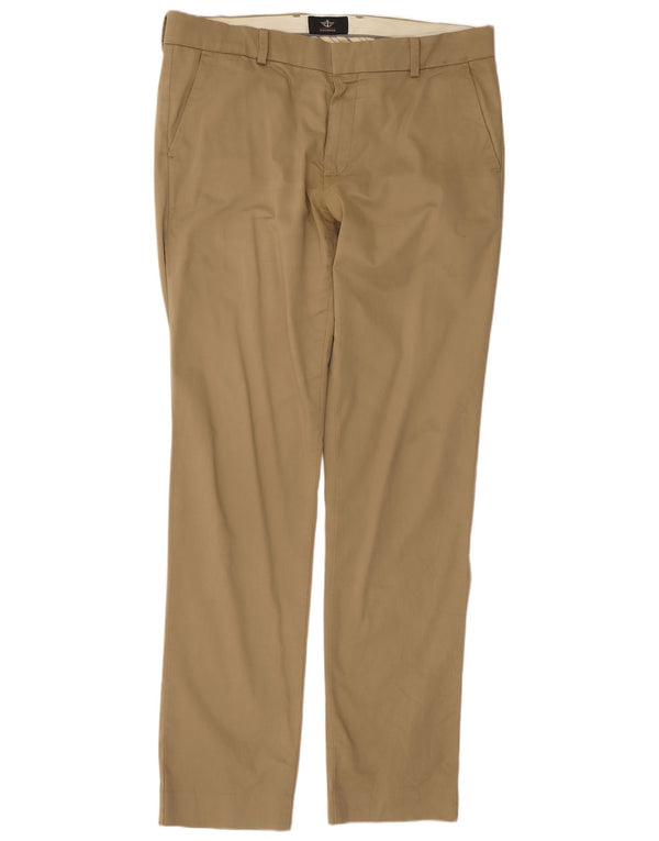 Pantalon Chino Droit Homme Dockers W34 L34 Coton Beige