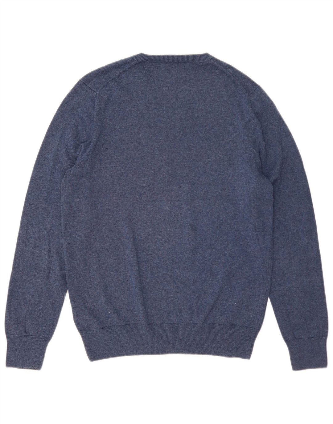 Marks & Spencer Pull Col V Homme Bleu Moyen Coton