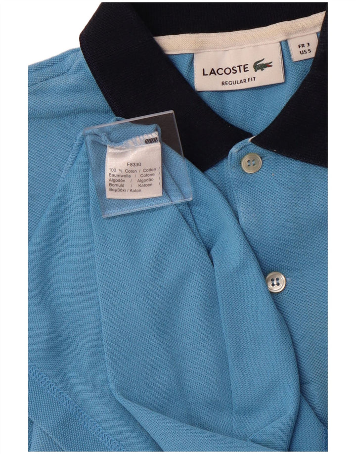 LACOSTE Polo Regular Fit Homme Taille 3 Petit Bleu Coton