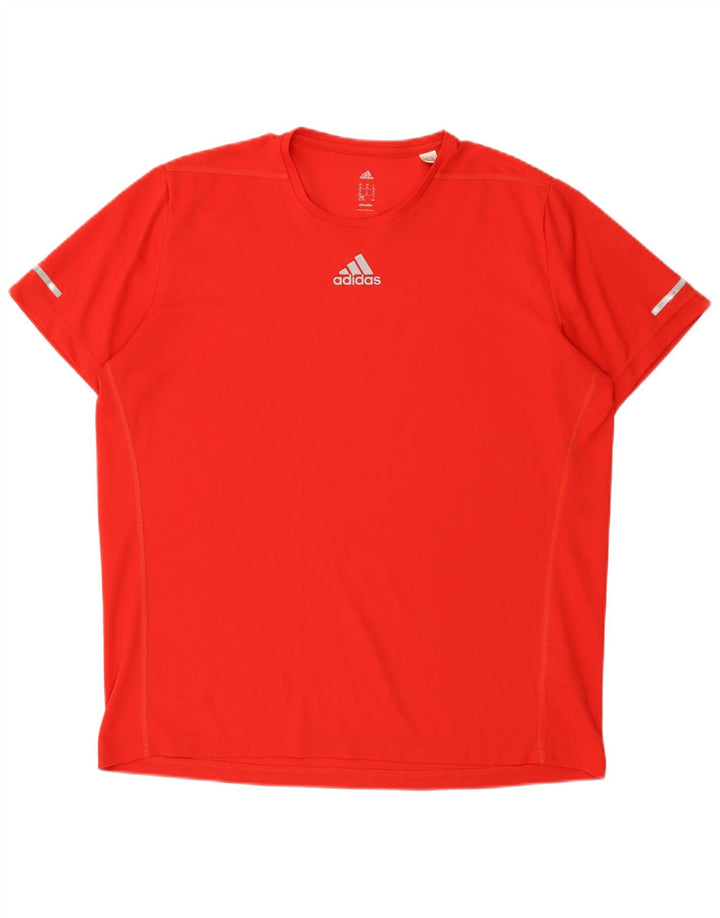 Adidas Homme Climalite T-Shirt Top XL Rouge Polyester