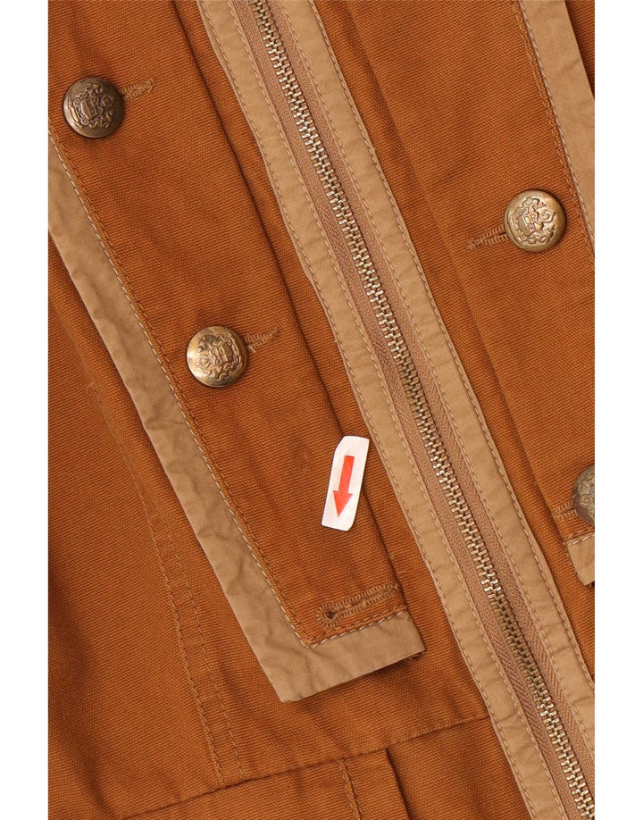 Marks & Spencer Veste militaire pour femme UK 12 Coton marron moyen