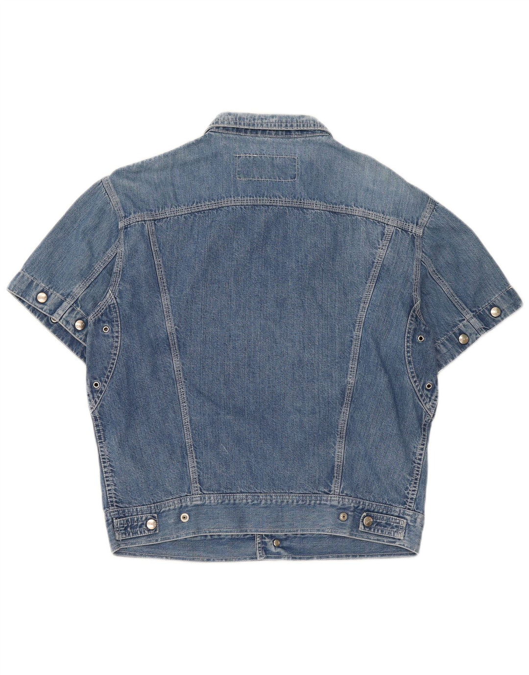 Lemon Chemise En Jean à Manches Courtes Homme Bleu Moyen