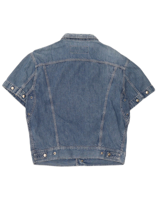 Lemon Chemise En Jean à Manches Courtes Homme Bleu Moyen