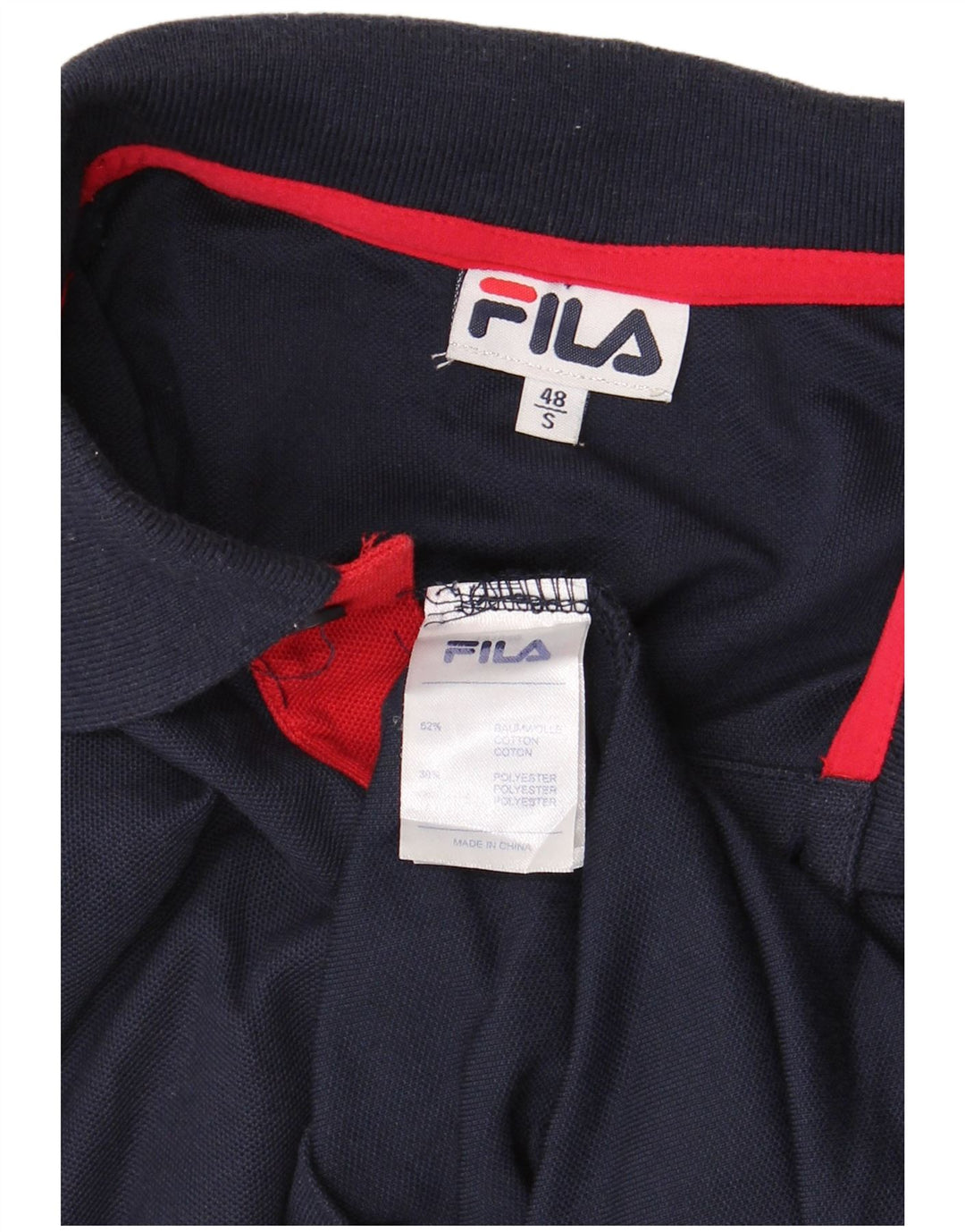 FILA Polo Homme IT 48 Petit Bleu Marine Coton