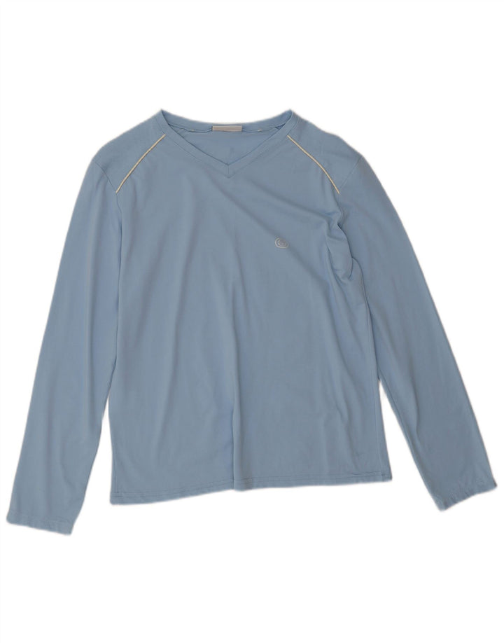 Sergio Tacchini Femme Top Manches Longues IT 48 XL Bleu Polyamide