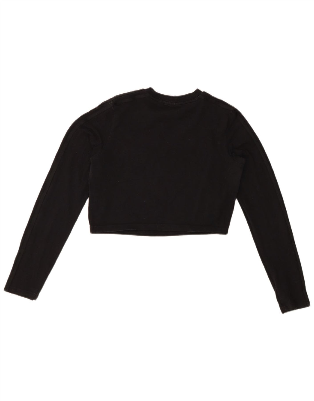 ADIDAS Haut court à manches longues pour femme UK 16 Grand coton noir