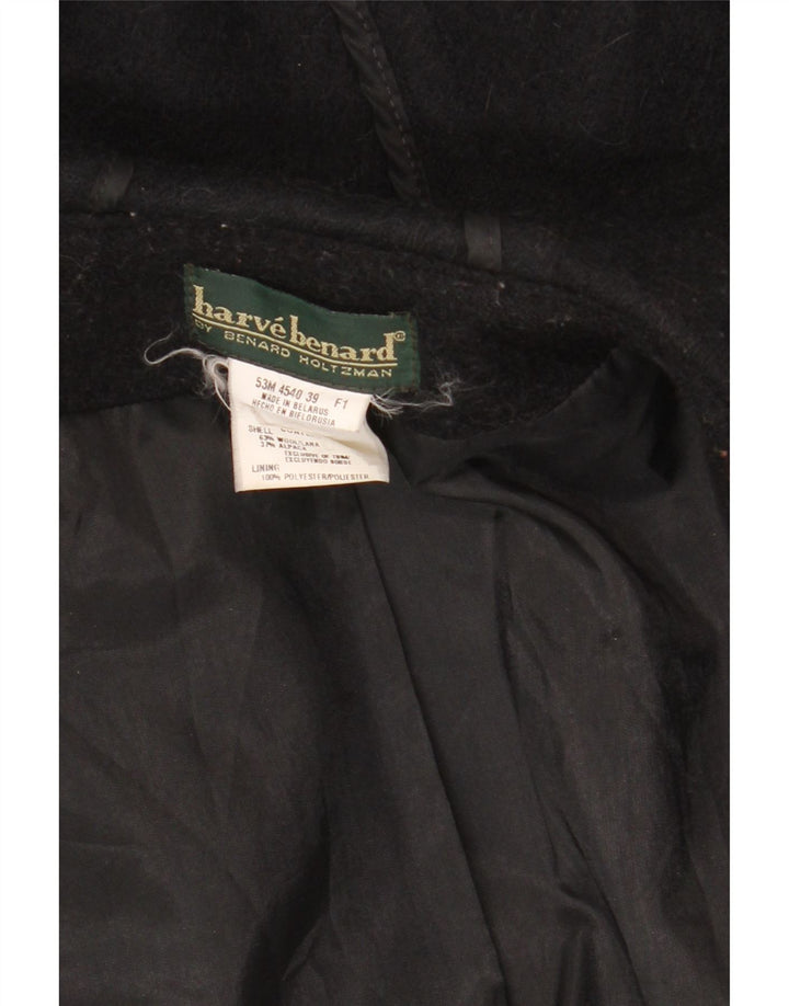 Harve Benard Duffle-coat à capuche surdimensionné pour femme UK 16 Grande laine noire