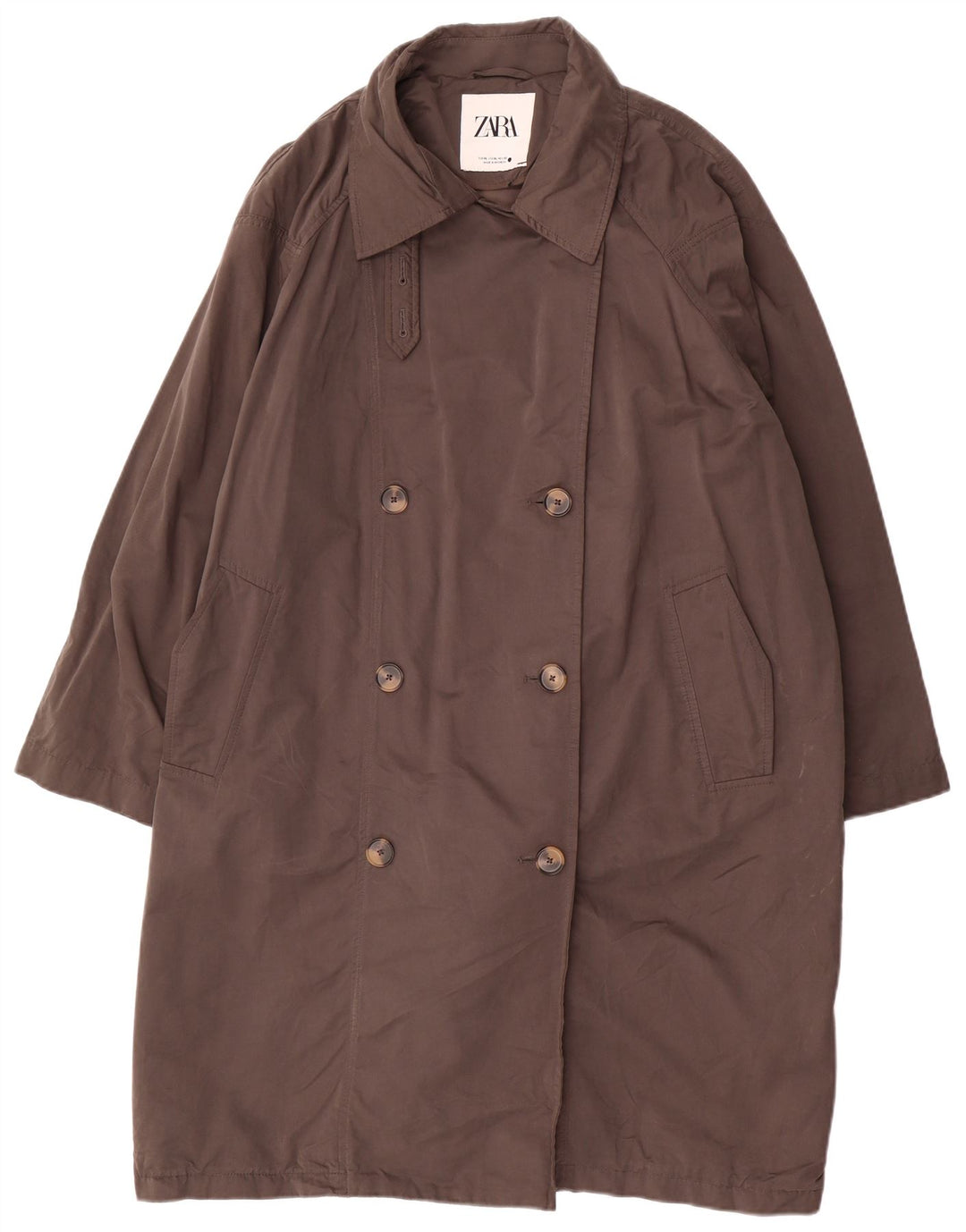 Zara Trench surdimensionné pour femme UK 18 XL Gris