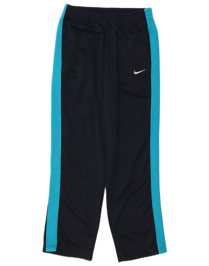 Nike Pantalon de survêtement pour femme UK 10 Small Noir Colourblock Polyester