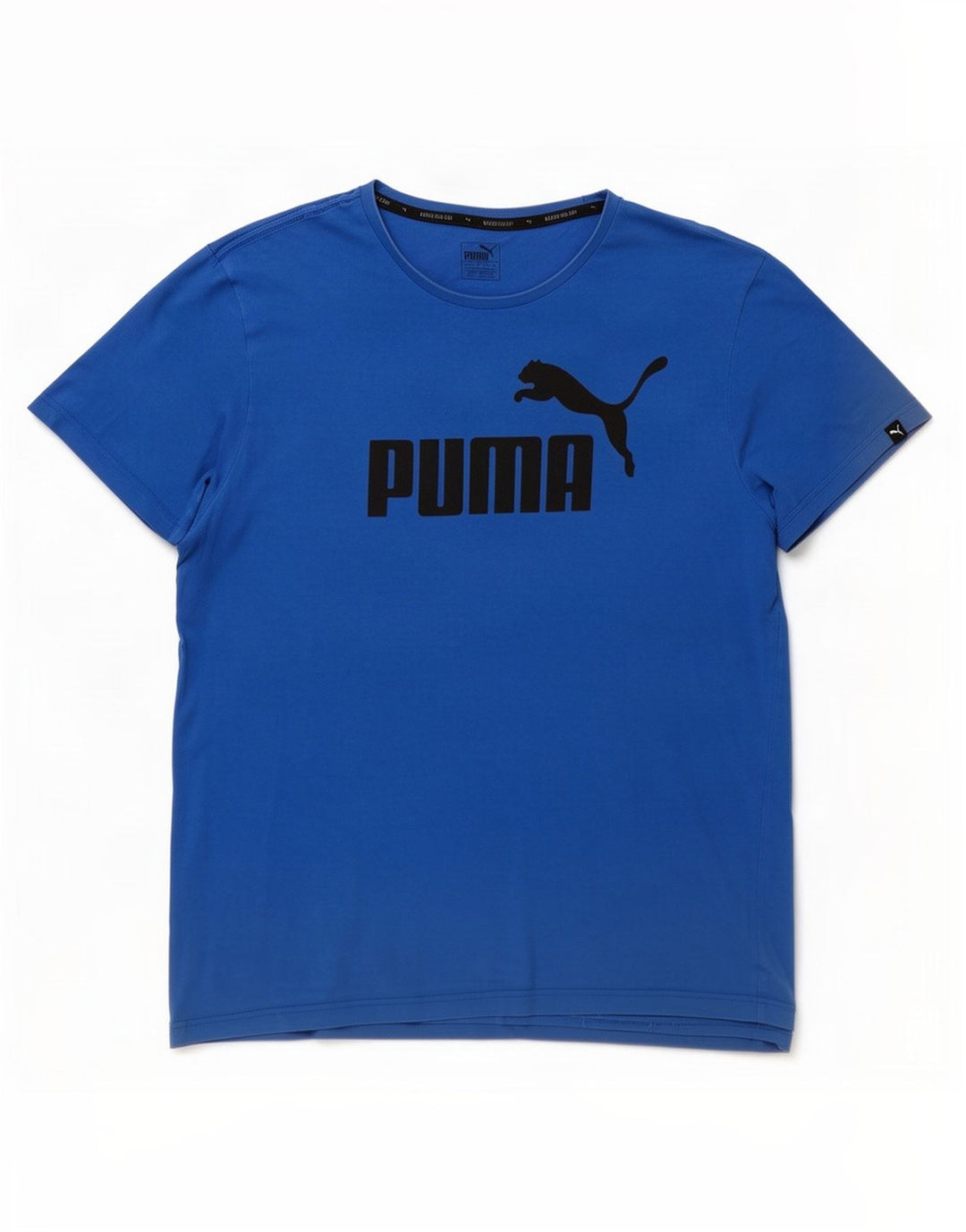 Puma T-shirt graphique pour homme 2XL Bleu Coton