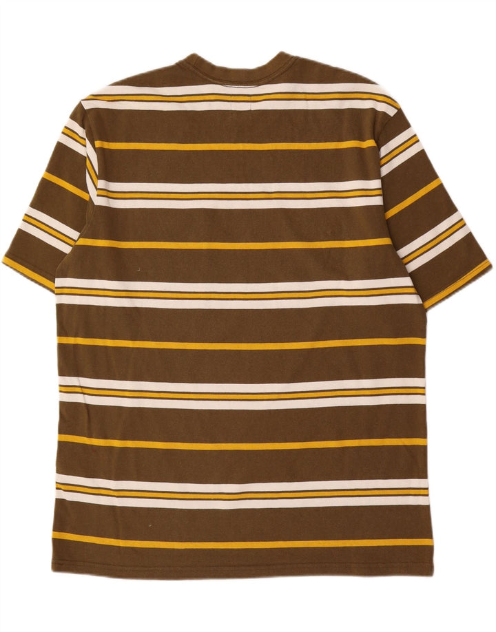 LEVI'S Tee-Shirt Oversize Homme Marron Moyen Rayé Coton