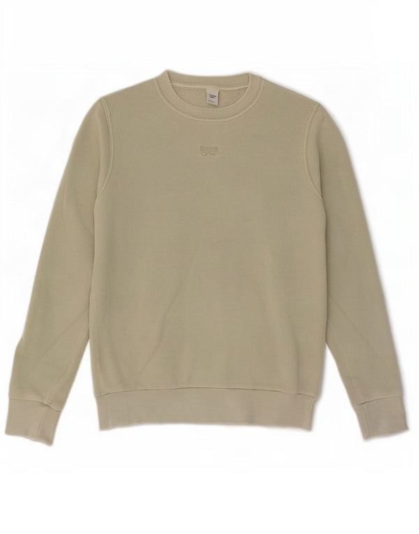 Reebok Sweat-shirt surdimensionné pour femme UK 4/6 XS Vert Coton