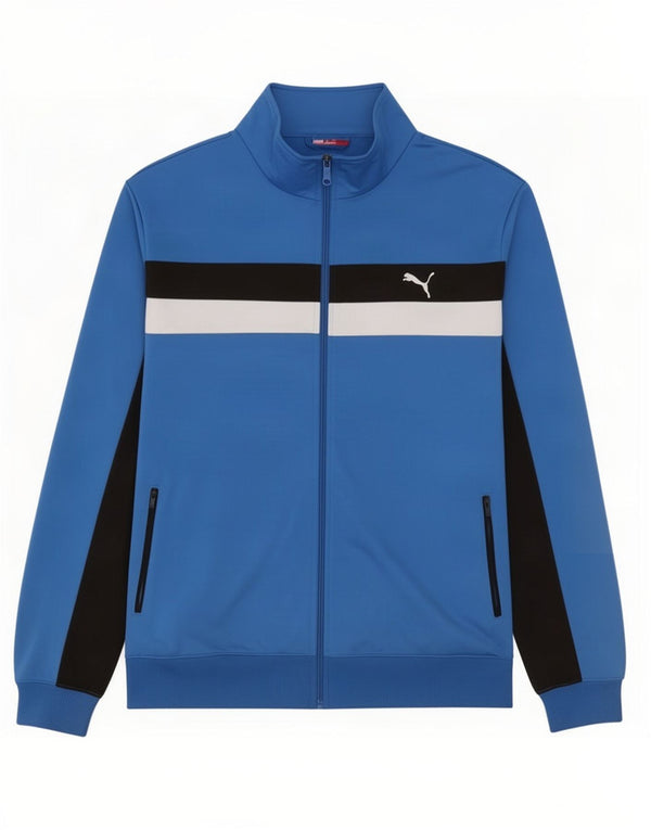 Puma Veste de Survêtement Homme XL Bleu Colorblock
