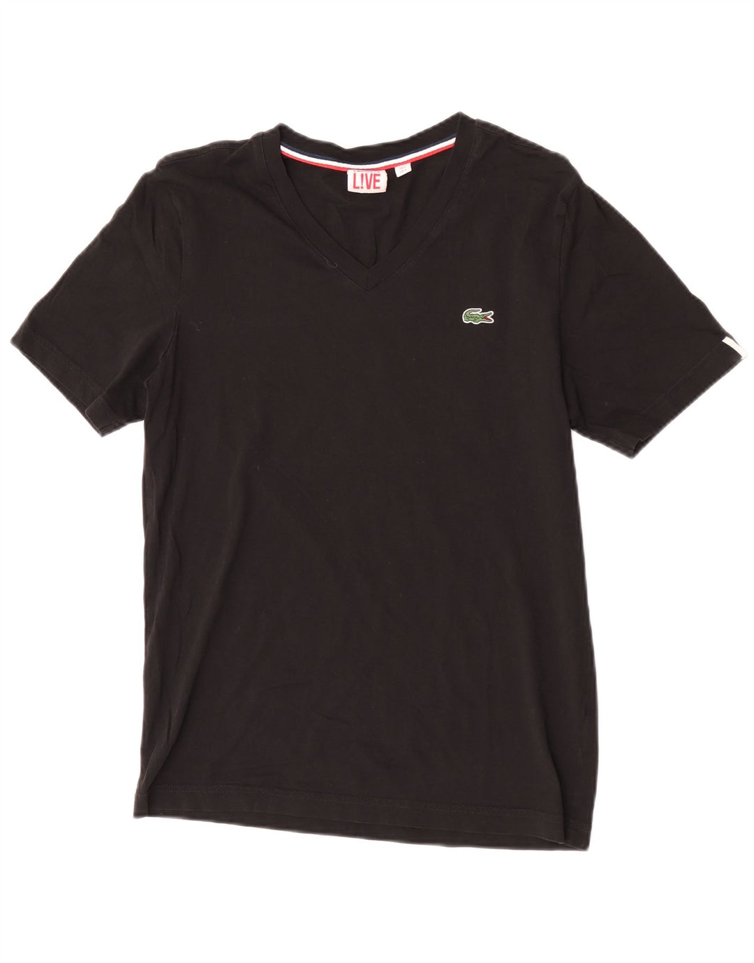 Lacoste T-Shirt Homme Top Taille 3 Petit Coton Noir