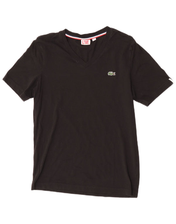 Lacoste T-Shirt Homme Top Taille 3 Petit Coton Noir