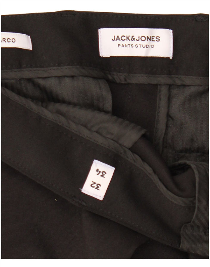 Jack & Jones Pantalon Chino Slim Marco Homme W32 L34 Noir Polyester