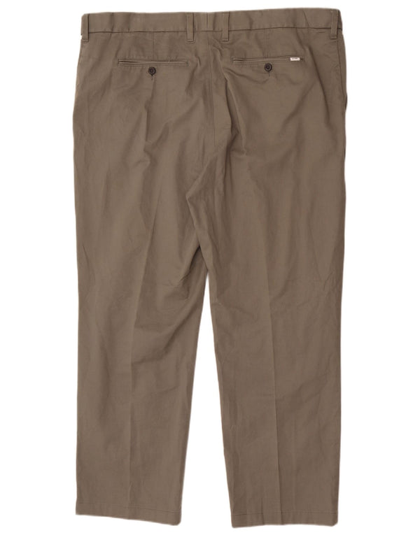 Marks & Spencer Pantalon Chino Droit Homme W44 L31 Kaki Coton