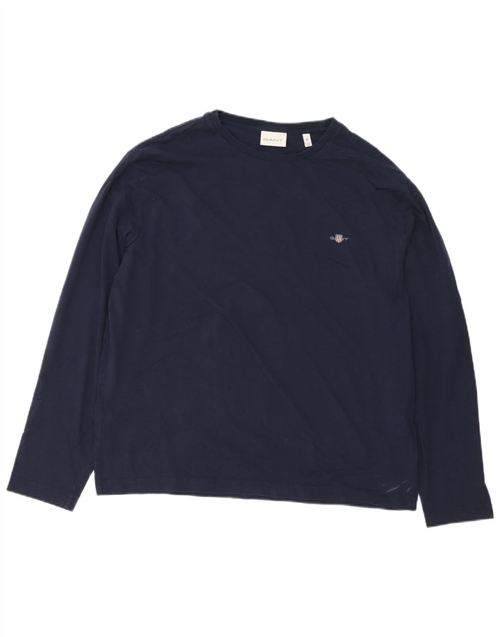 Gant Homme Top Manches Longues XL Bleu Marine Coton