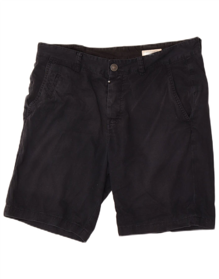 All Saints Short Chino W32 Homme Noir Moyen Coton