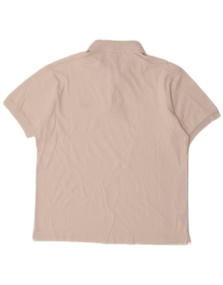LACOSTE Polo Homme Taille 4 Coton Blanc Moyen