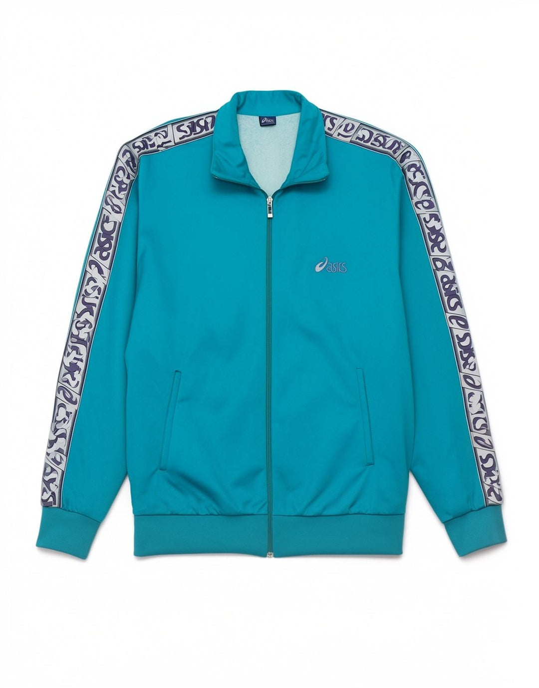 Asics Veste de Survêtement Graphique Homme Grand Bleu Polyamide Sports