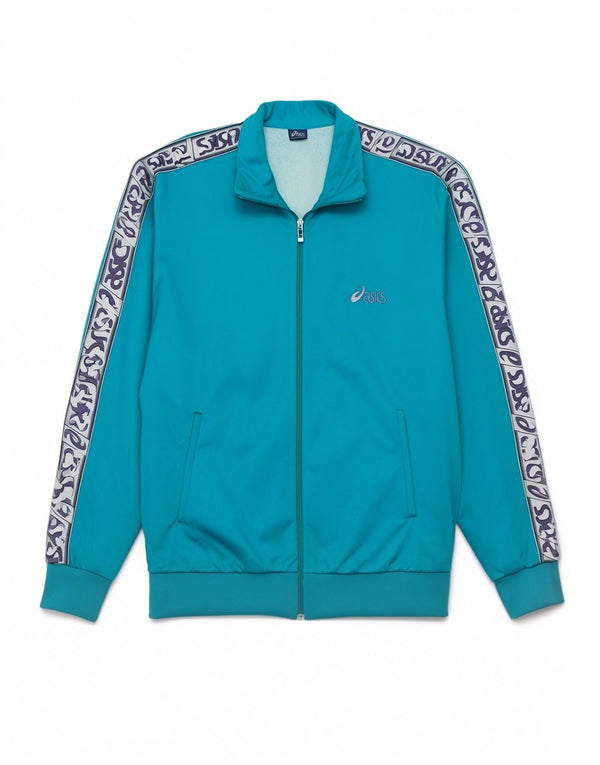 Asics Veste de Survêtement Graphique Homme Grand Bleu Polyamide Sports