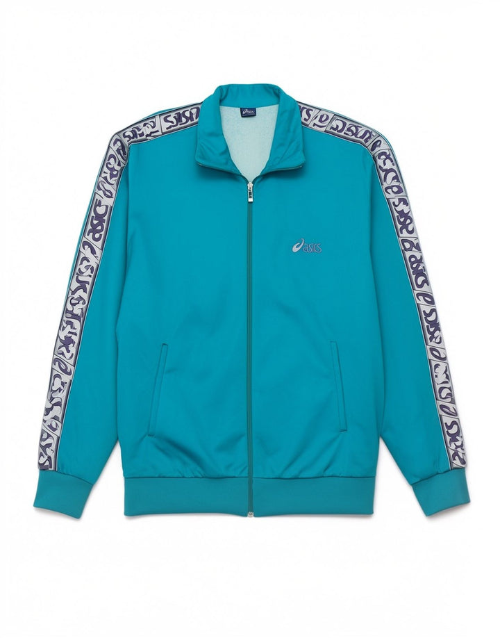 Asics Veste de Survêtement Graphique Homme Grand Bleu Polyamide Sports