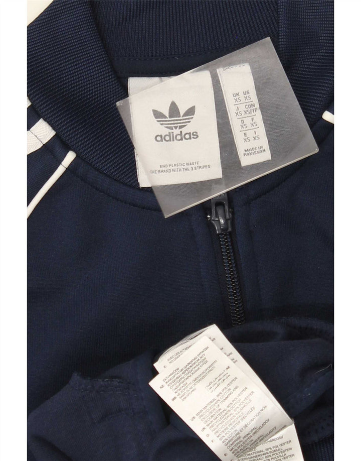 Adidas Veste de survêtement pour homme XS Bleu marine Polyester