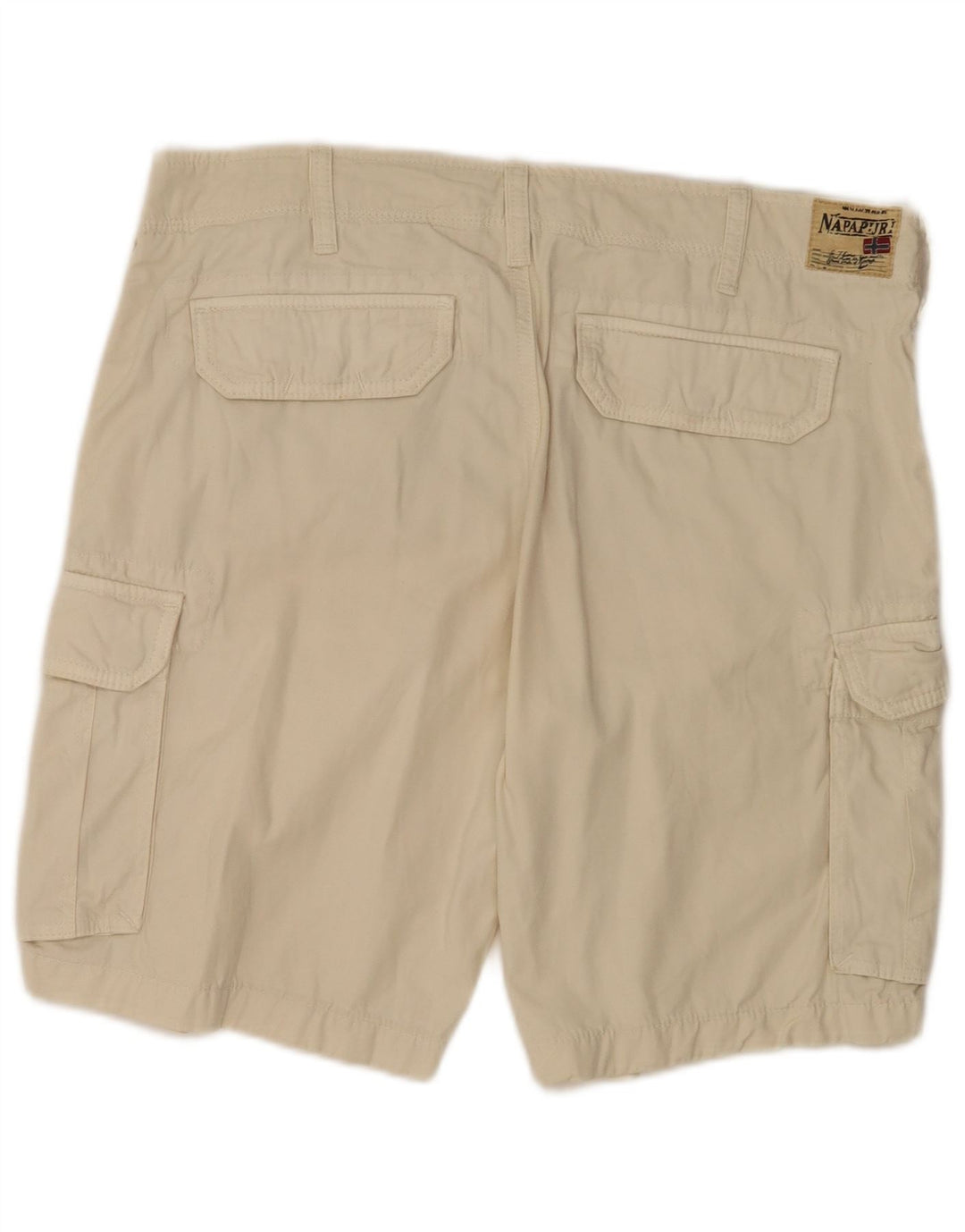 Napapijri Short Cargo Homme W33 Coton Beige Moyen