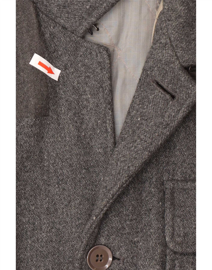 Levi's Manteau coupe-vent à 3 boutons pour homme UK 38 Gris moyen Laine
