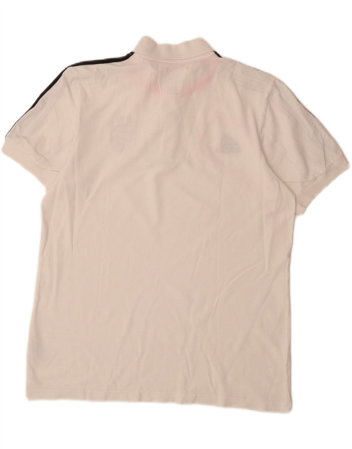 ADIDAS Polo FC Bayern Munchen pour homme UK 44/46 Large Blanc Coton