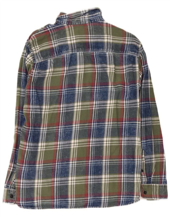Jack & Jones Chemise en Flanelle Homme Vert Moyen à Carreaux en Coton