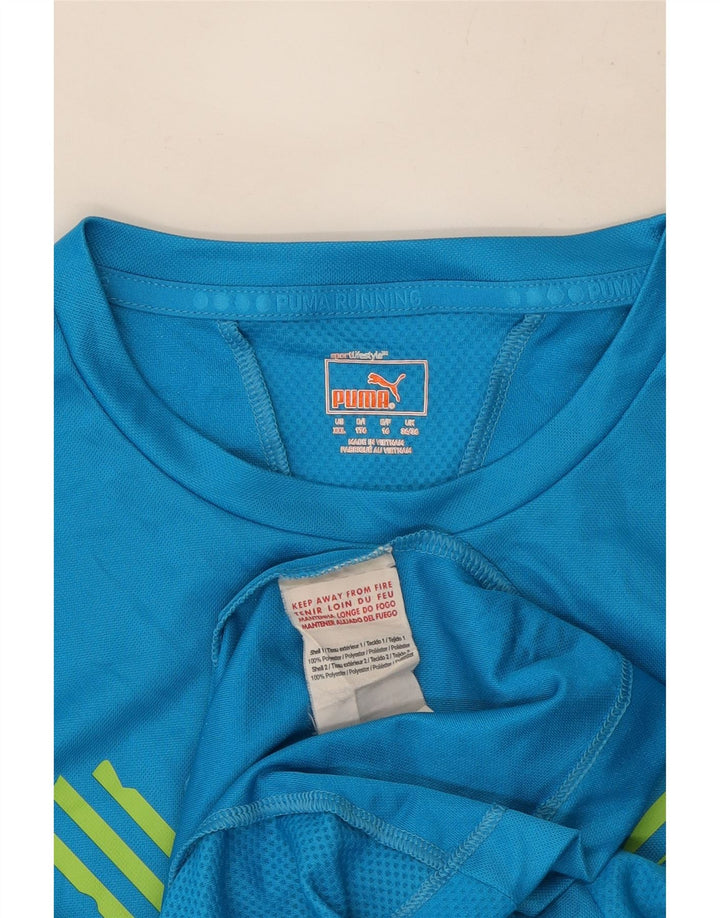 Puma T-Shirt Graphique Garçon 15-16 ans Bleu Polyester
