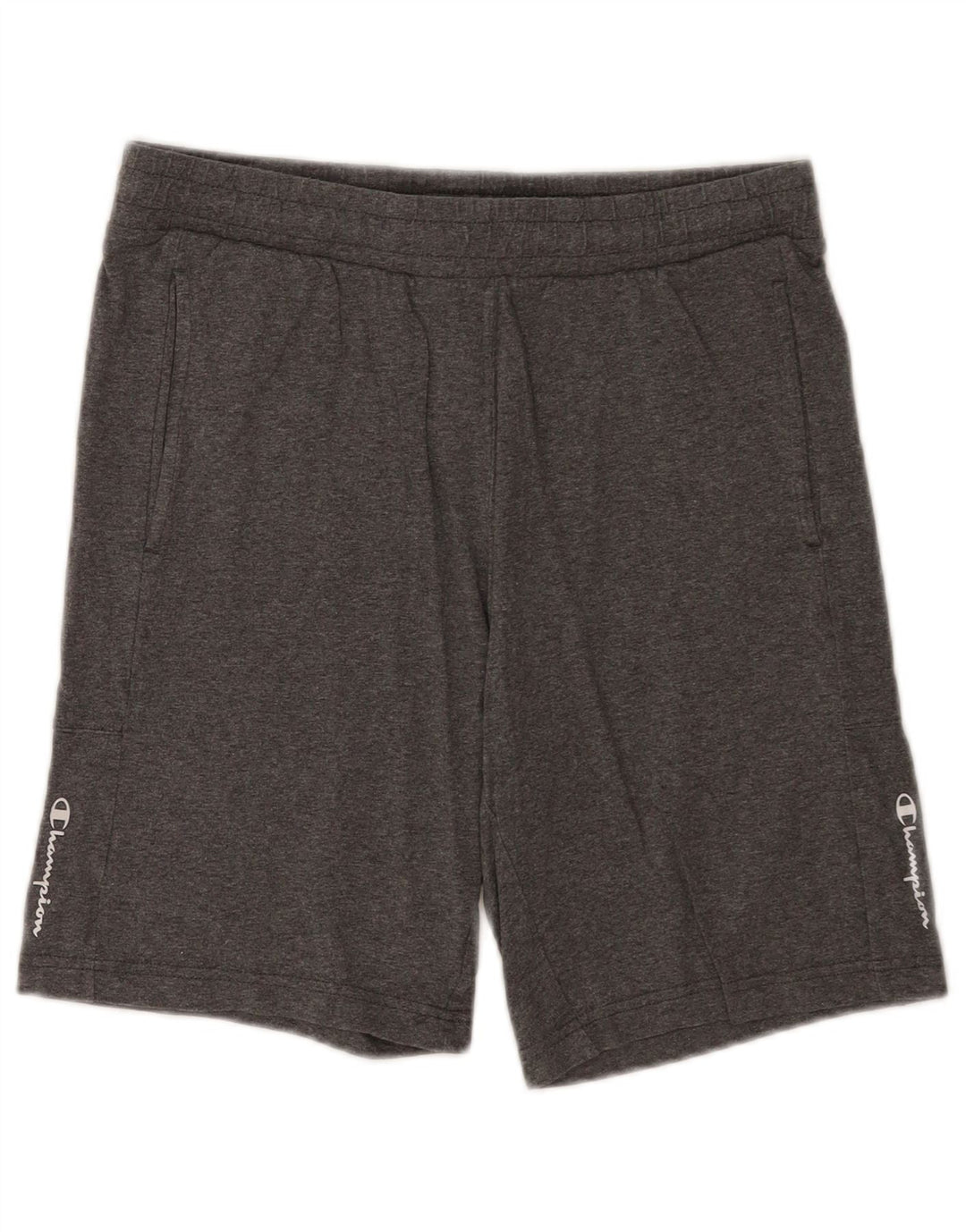 Champion Short de Sport Homme Petit Gris Coton