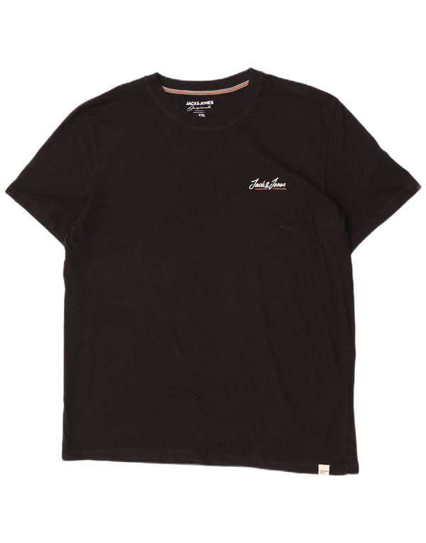 Jack & Jones T-Shirt Homme Haut 2XL Noir Coton