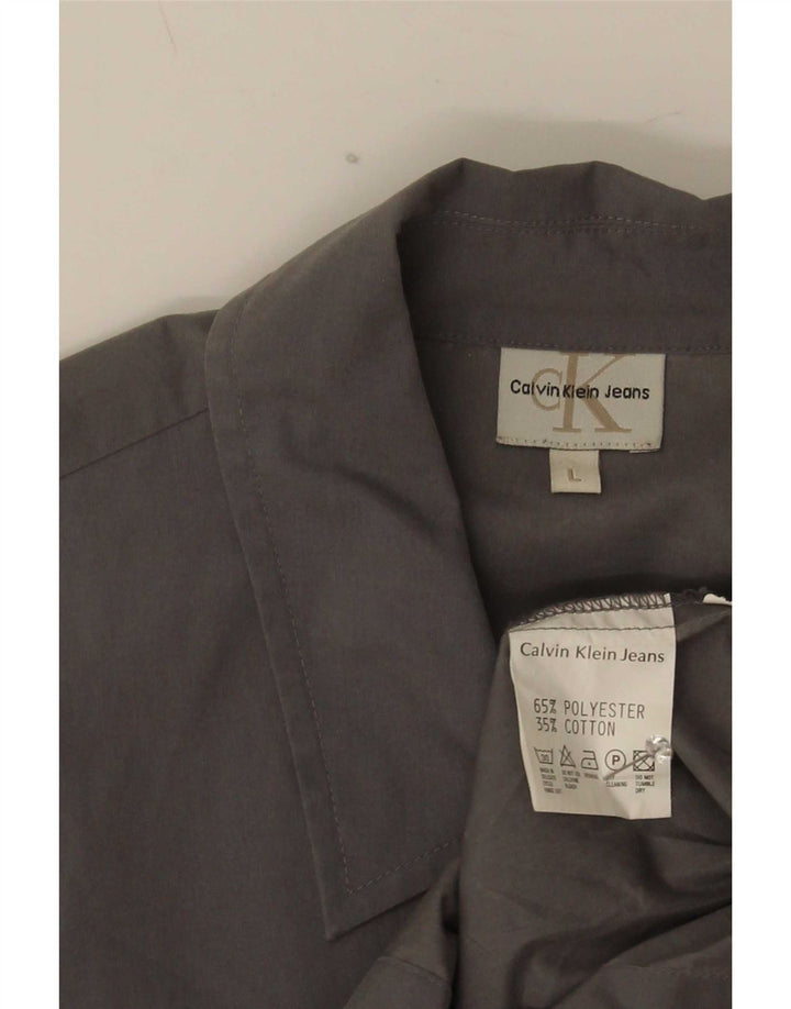 Calvin Klein Jeans Chemise Homme Large Gris Polyester