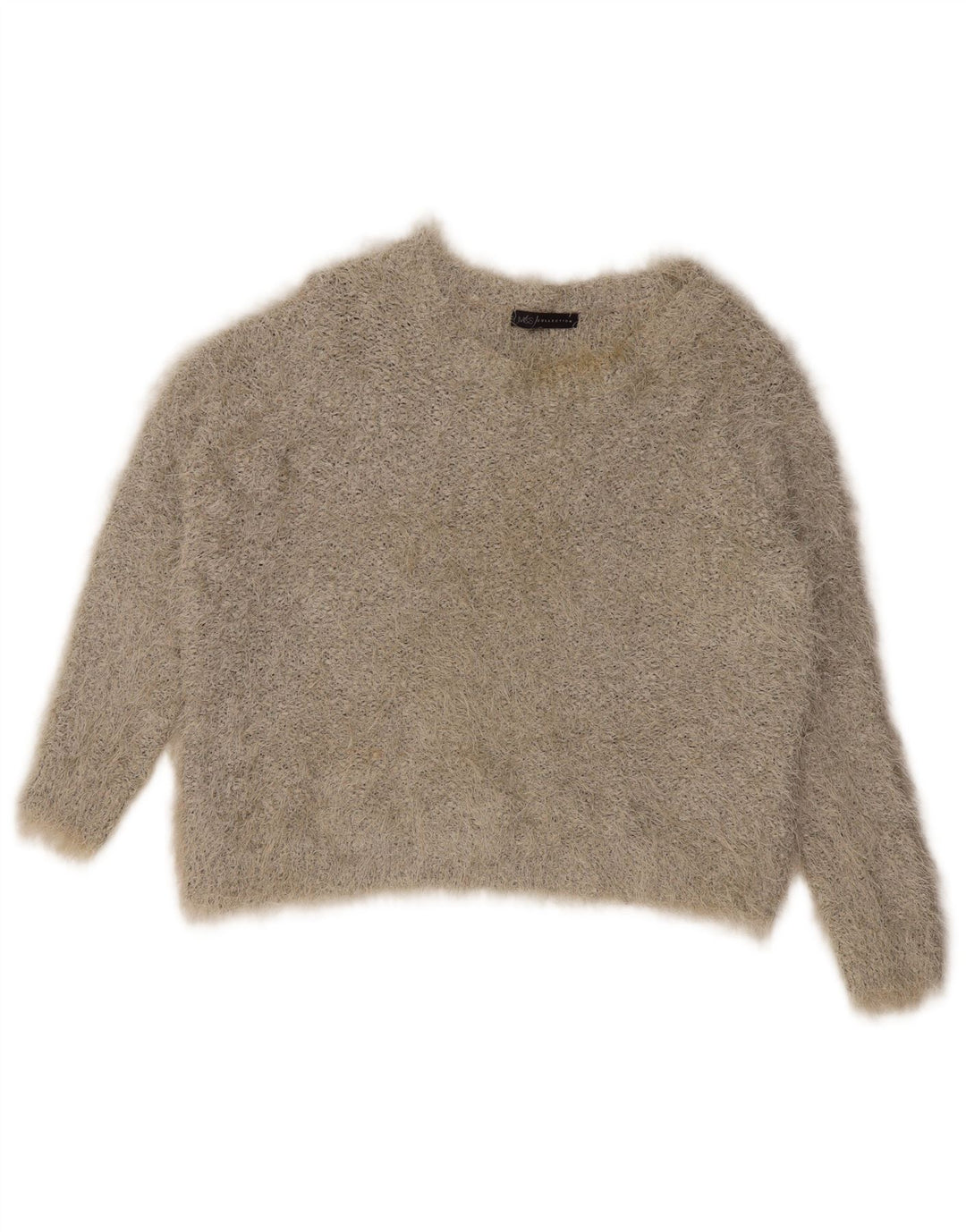 Marks & Spencer Pull col bateau pour femme UK 16 Large Gris Polyester