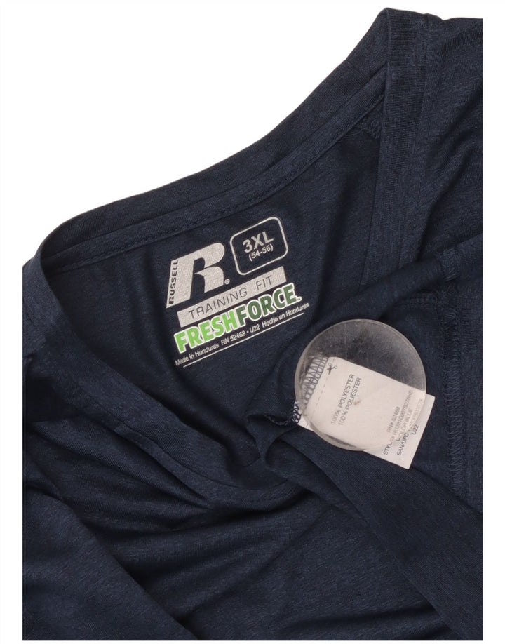 Russell Athletic Haut à manches longues pour homme 3XL Bleu marine Polyester