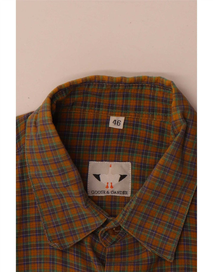 Goose & Gander Chemise en flanelle pour homme IT 46 à carreaux marron