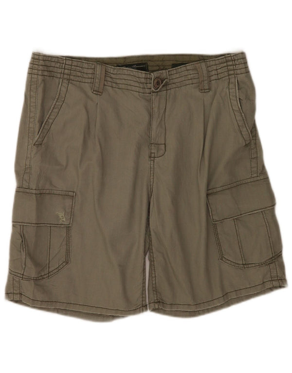 Eddie Bauer Short cargo Shaw Fit pour femme US 12 Large W34 Coton kaki