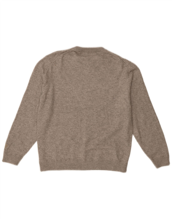 Massimo Dutti Pull à col rond pour homme 2XL Gris chiné en laine