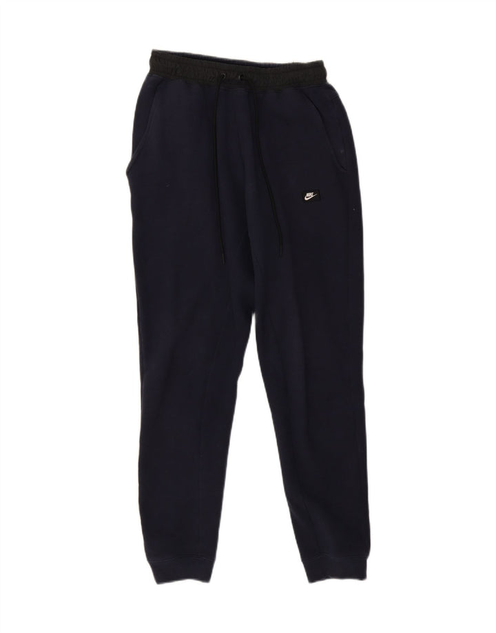 NIKE Mens Tracksuit Trousers Joggers Small  Navy Blue Cotton Vintage Nike and Second-Hand Nike from Messina Hembry 