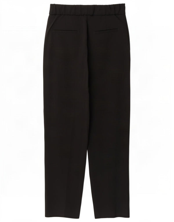 Massimo Dutti Pantalon de costume à chevilles pour femme EU 36 XS W26 L27 Noir Viscose
