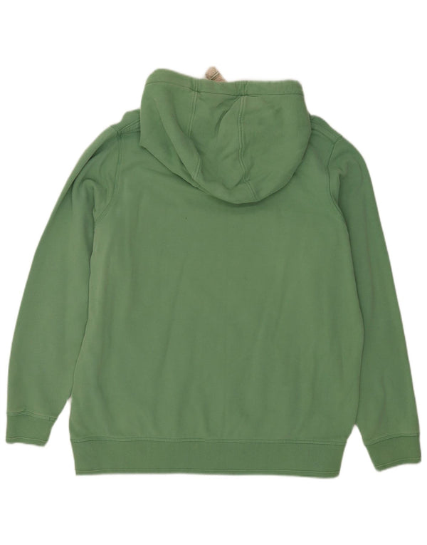 Fat Face Pull à capuche surdimensionné graphique pour femme UK 16 Grand coton vert