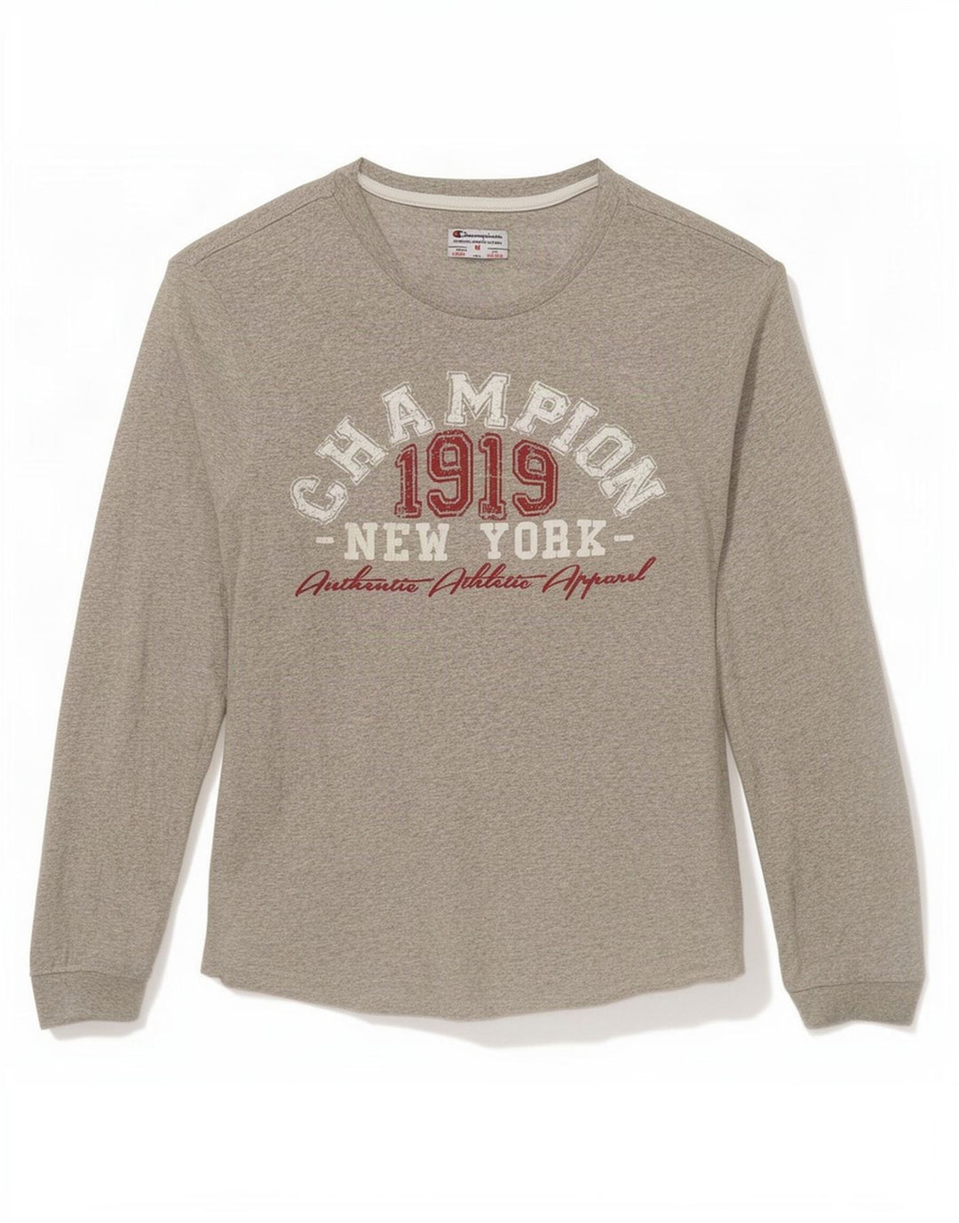 Champion T-Shirt Graphique Garçon 9-10 Ans Gris Moyen Moucheté