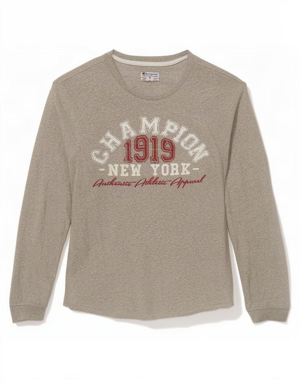 Champion T-Shirt Graphique Garçon 9-10 Ans Gris Moyen Moucheté